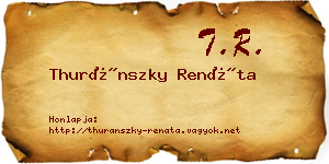 Thuránszky Renáta névjegykártya